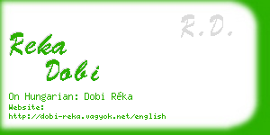 reka dobi business card
